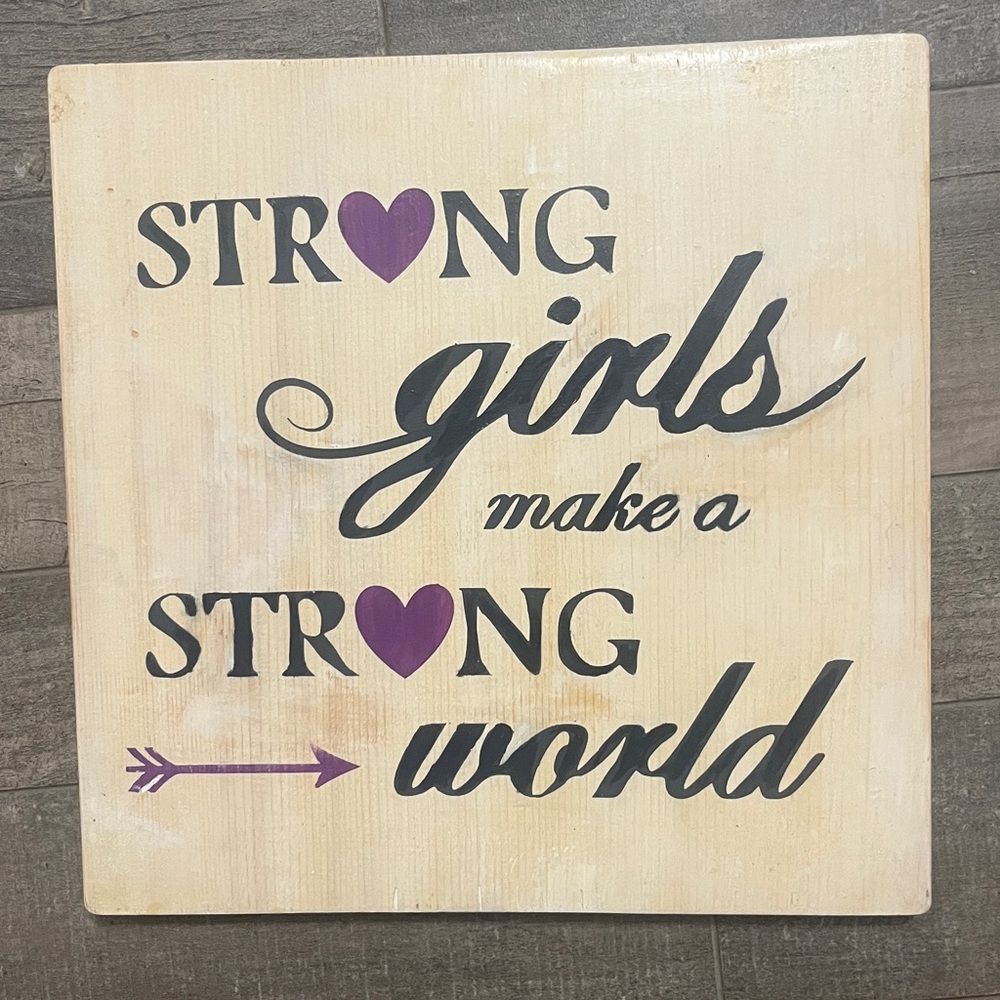 Inspirational Wall Art with Purple Accents